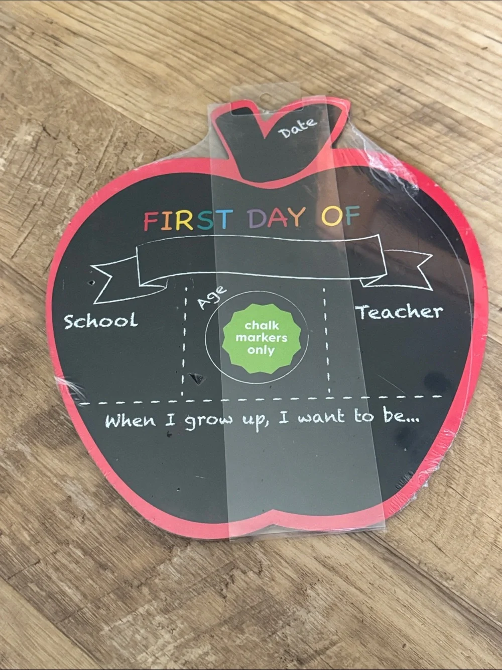 Lot of 4 Birthday, Milestone, and School Chalkboard Signs